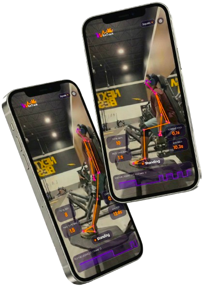 WibeTrack App - AI-powered pose detection in action